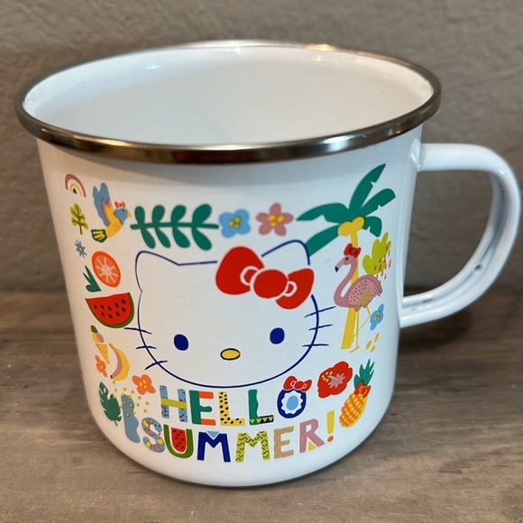 Hello Kitty Hello Summer Enamel Camping Mug - Picture 2 of 4